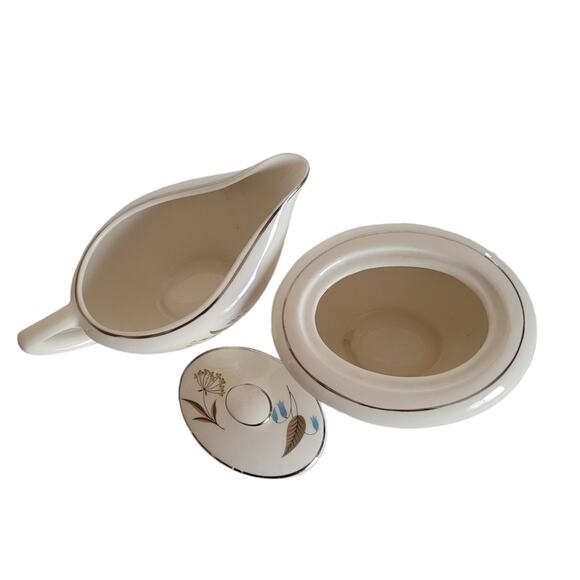 Edwin Knowles Porcelain 'Botany' Creamer and Sugar Set - Picture 8 of 8